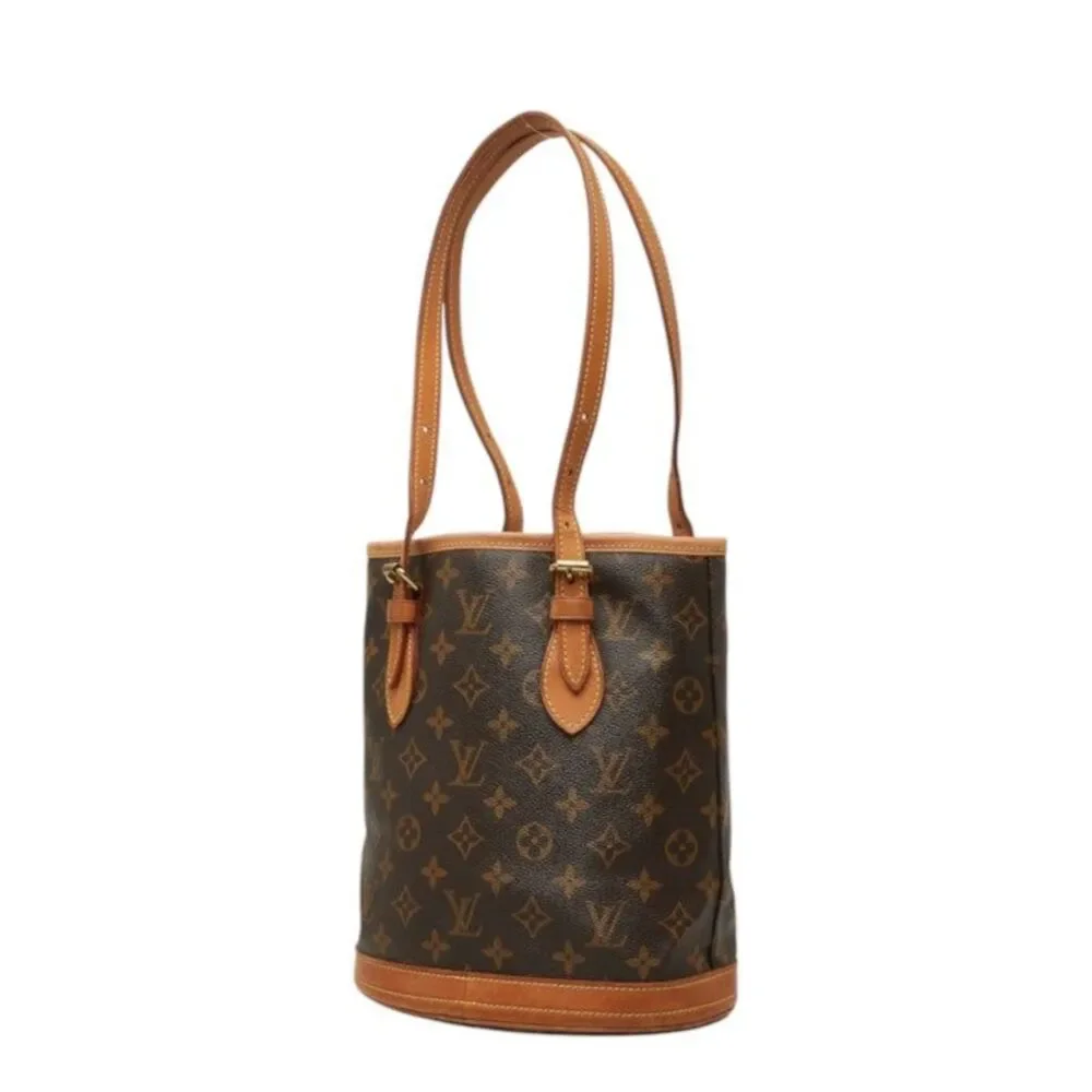 Louis Vuitton Petit Bucket PM Monogram Shoulder Bag